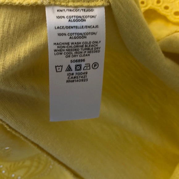 LOFT Bundle of Two Cotton Slub Knit Embroidered Hem Tees - Picture 8 of 8